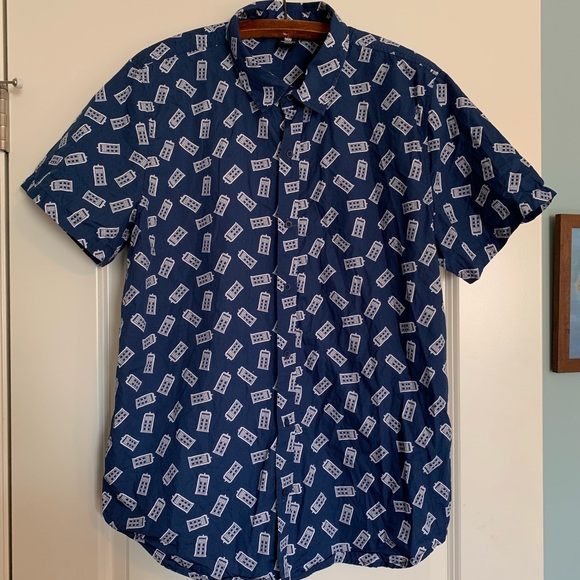Hot Topic Other - Hot Topic Doctor Who TARDIS Button-up